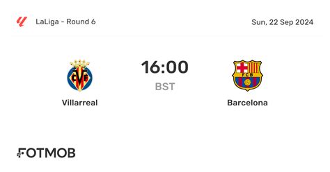 barcellona villarreal|Villarreal vs Barcelona live score, H2H and lineups 